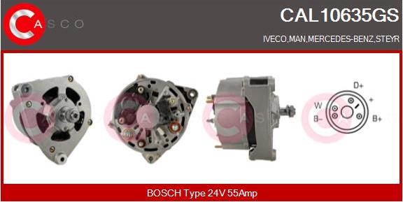 Casco CAL10635GS - Генератор vvparts.bg