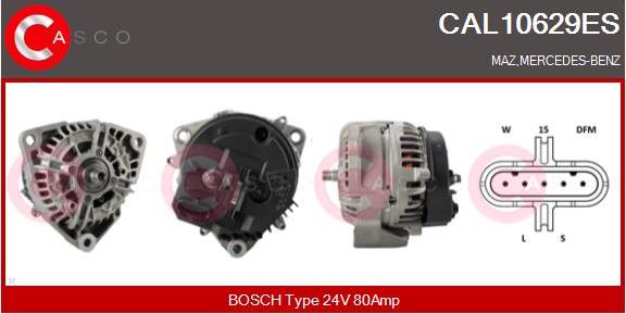 Casco CAL10629ES - Генератор vvparts.bg