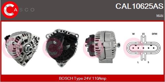 Casco CAL10625AS - Генератор vvparts.bg