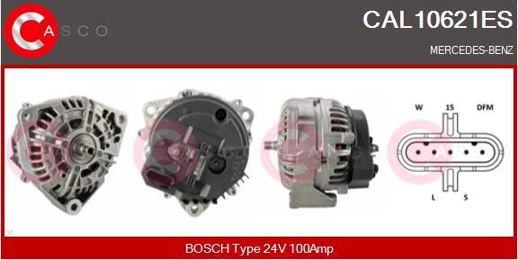 Casco CAL10621ES - Генератор vvparts.bg