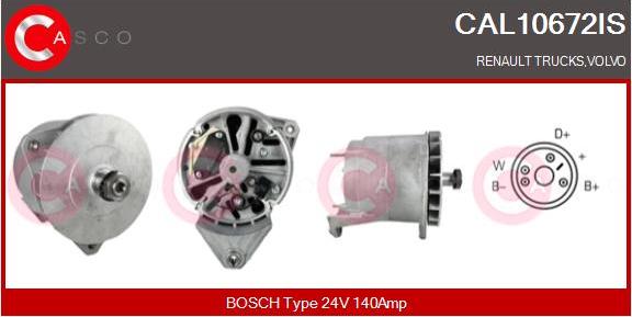 Casco CAL10672IS - Генератор vvparts.bg