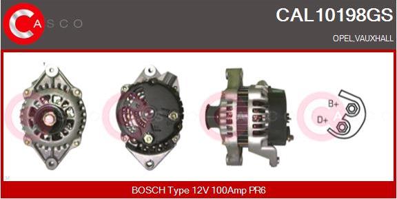 Casco CAL10198GS - Генератор vvparts.bg