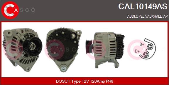 Casco CAL10149AS - Генератор vvparts.bg