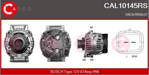 Casco CAL10145RS - Генератор vvparts.bg