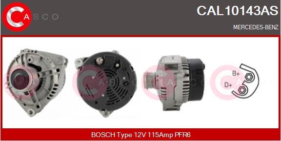 Casco CAL10143AS - Генератор vvparts.bg