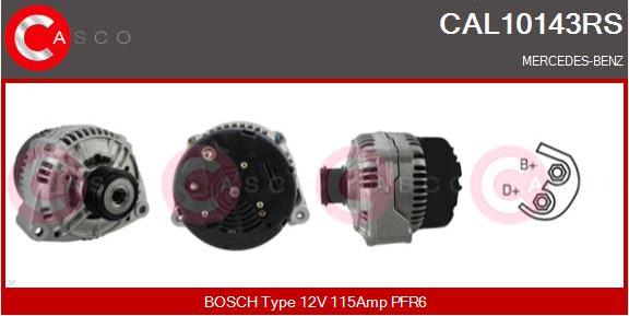 Casco CAL10143RS - Генератор vvparts.bg
