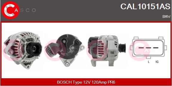 Casco CAL10151AS - Генератор vvparts.bg