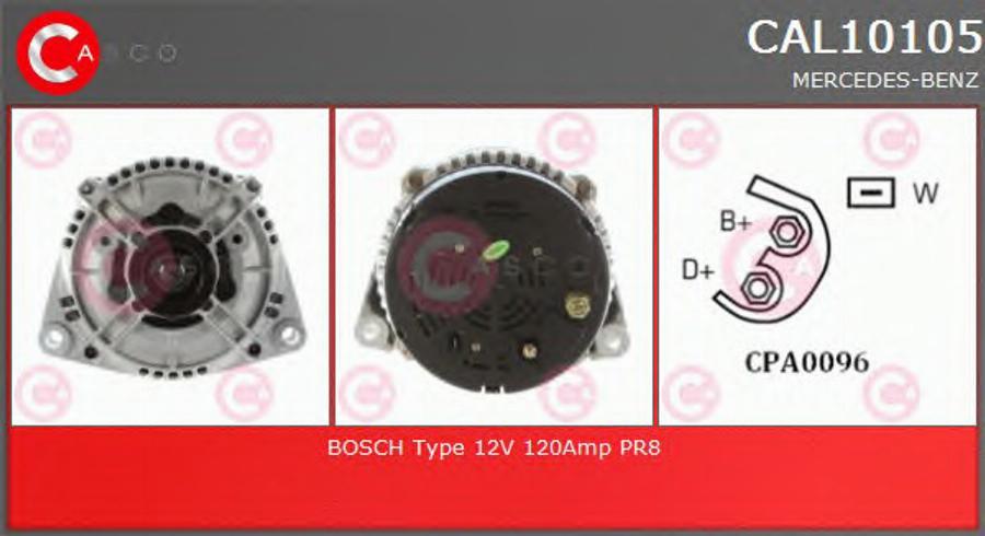 Casco CAL10105 - Генератор vvparts.bg