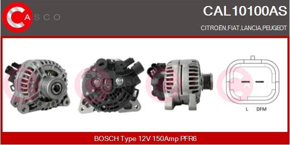 Casco CAL10100AS - Генератор vvparts.bg