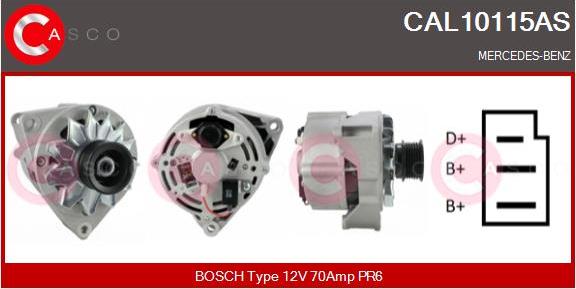 Casco CAL10115AS - Генератор vvparts.bg