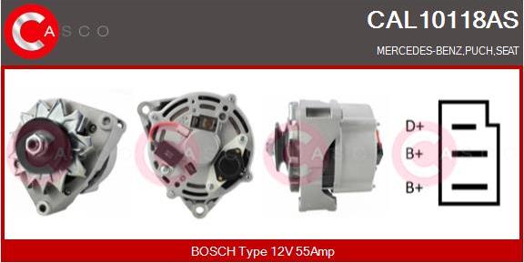 Casco CAL10118AS - Генератор vvparts.bg