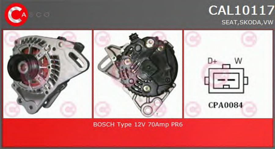 Casco CAL10117 - Генератор vvparts.bg