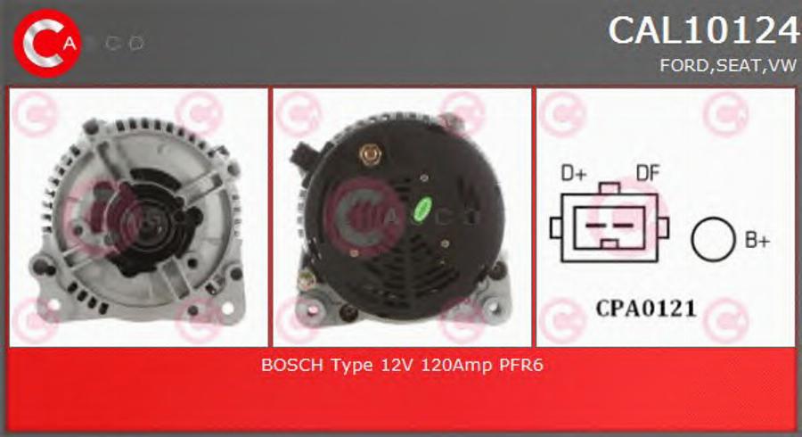 Casco CAL10124 - Генератор vvparts.bg