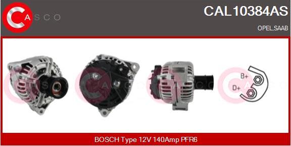 Casco CAL10384AS - Генератор vvparts.bg