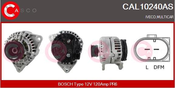 Casco CAL10240AS - Генератор vvparts.bg