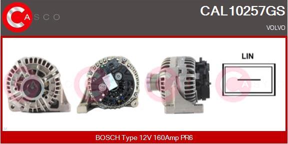 Casco CAL10257GS - Генератор vvparts.bg