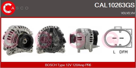 Casco CAL10263GS - Генератор vvparts.bg