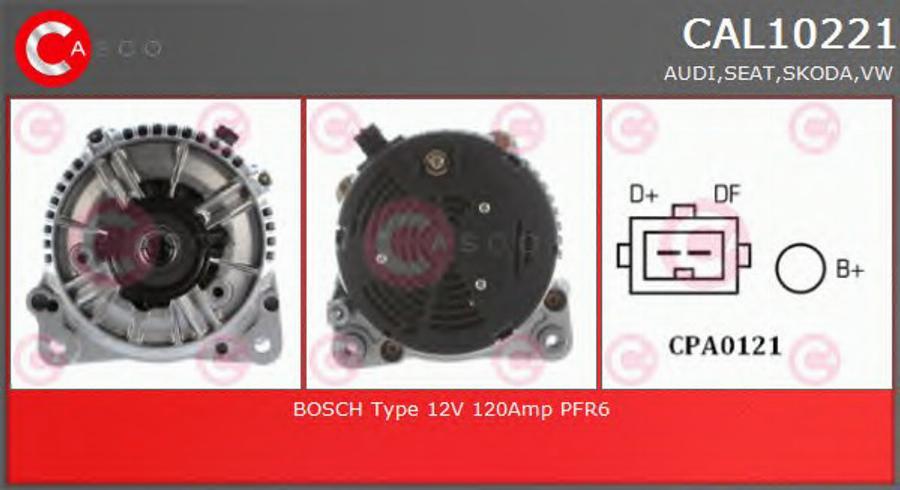 Casco CAL10221 - Генератор vvparts.bg