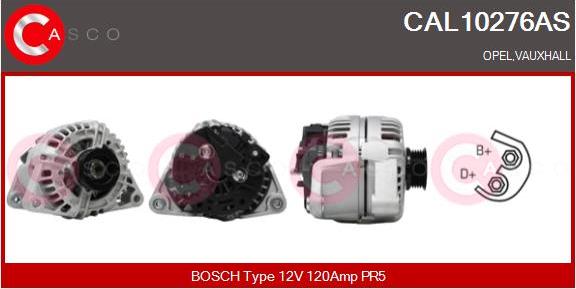 Casco CAL10276AS - Генератор vvparts.bg