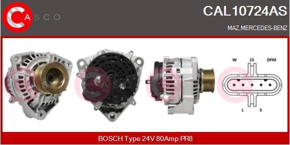 Casco CAL10724AS - Генератор vvparts.bg