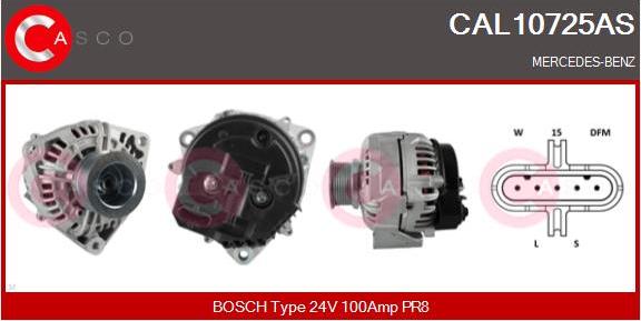 Casco CAL10725AS - Генератор vvparts.bg