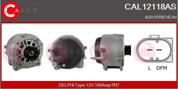 Casco CAL12118AS - Генератор vvparts.bg