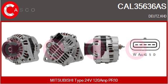 Casco CAL35636AS - Генератор vvparts.bg