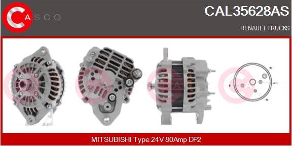 Casco CAL35628AS - Генератор vvparts.bg