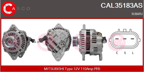 Casco CAL35183AS - Генератор vvparts.bg