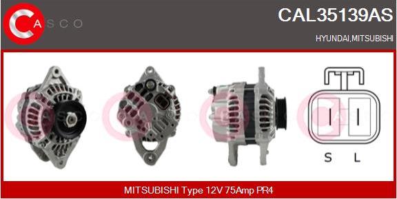 Casco CAL35139AS - Генератор vvparts.bg