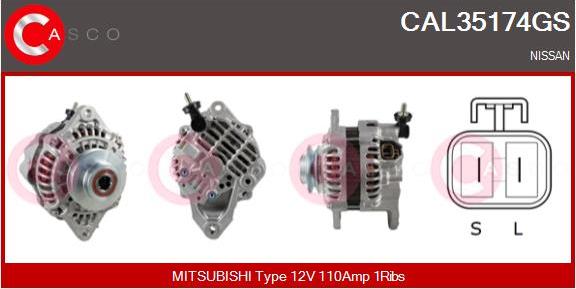 Casco CAL35174GS - Генератор vvparts.bg