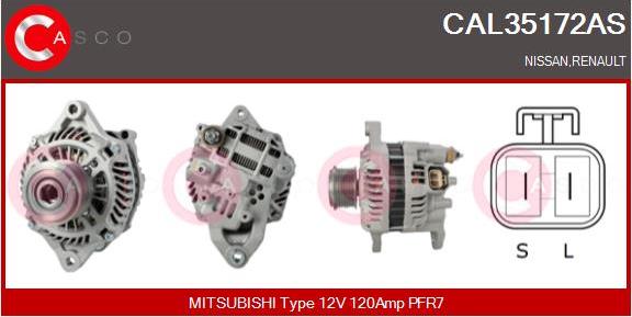 Casco CAL35172AS - Генератор vvparts.bg