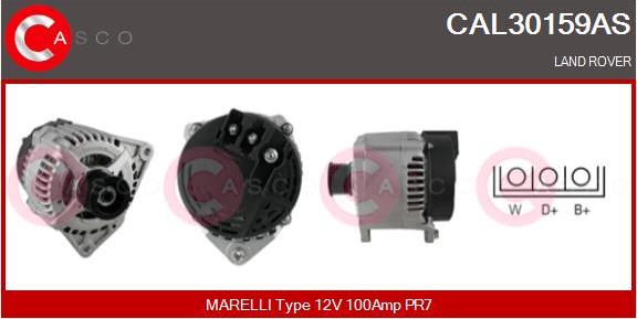 Casco CAL30159AS - Генератор vvparts.bg