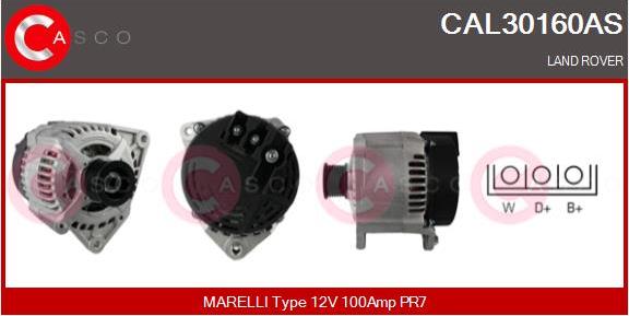 Casco CAL30160AS - Генератор vvparts.bg