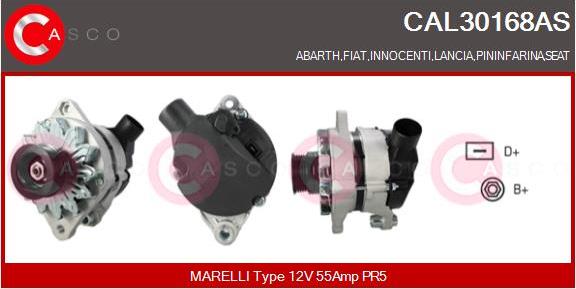 Casco CAL30168AS - Генератор vvparts.bg