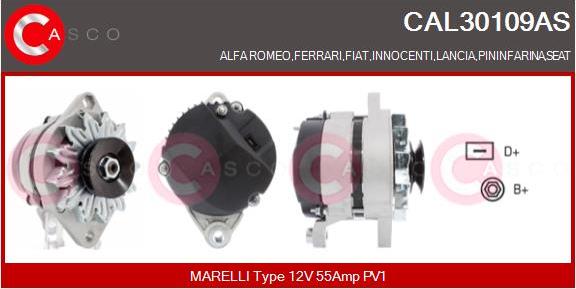 Casco CAL30109AS - Генератор vvparts.bg