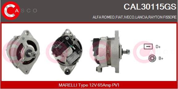 Casco CAL30115GS - Генератор vvparts.bg