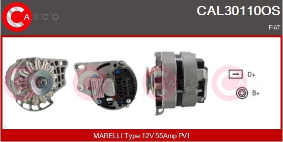 Casco CAL30110OS - Генератор vvparts.bg