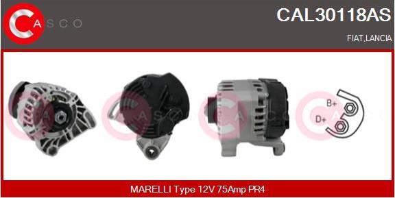 Casco CAL30118AS - Генератор vvparts.bg