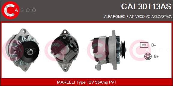 Casco CAL30113AS - Генератор vvparts.bg