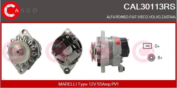 Casco CAL30113RS - Генератор vvparts.bg