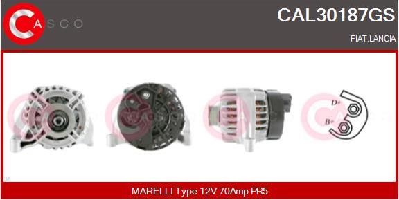 Casco CAL30187GS - Генератор vvparts.bg