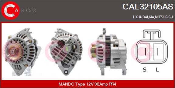 Casco CAL32105AS - Генератор vvparts.bg