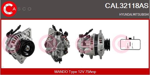 Casco CAL32118AS - Генератор vvparts.bg