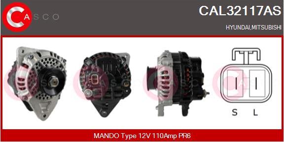 Casco CAL32117AS - Генератор vvparts.bg