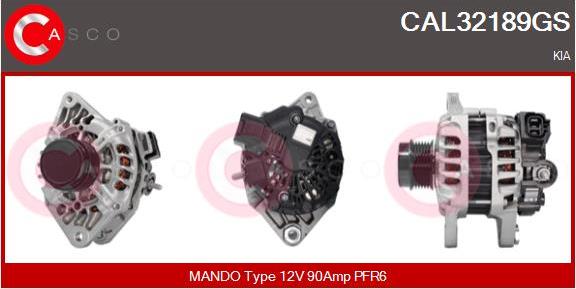 Casco CAL32189GS - Генератор vvparts.bg