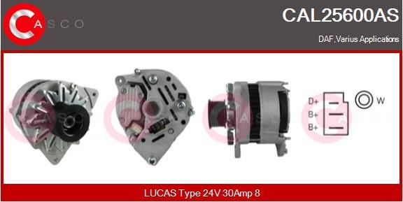 Casco CAL25600AS - Генератор vvparts.bg