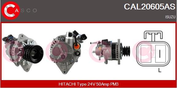 Casco CAL20605AS - Генератор vvparts.bg