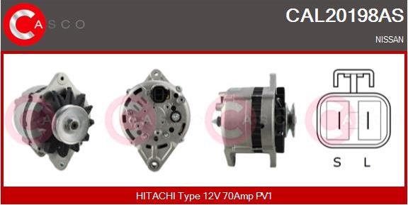 Casco CAL20198AS - Генератор vvparts.bg