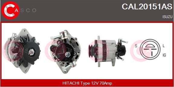 Casco CAL20151AS - Генератор vvparts.bg